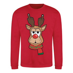 Fuck Youdolph - Offensive Christmas Jumper - Red